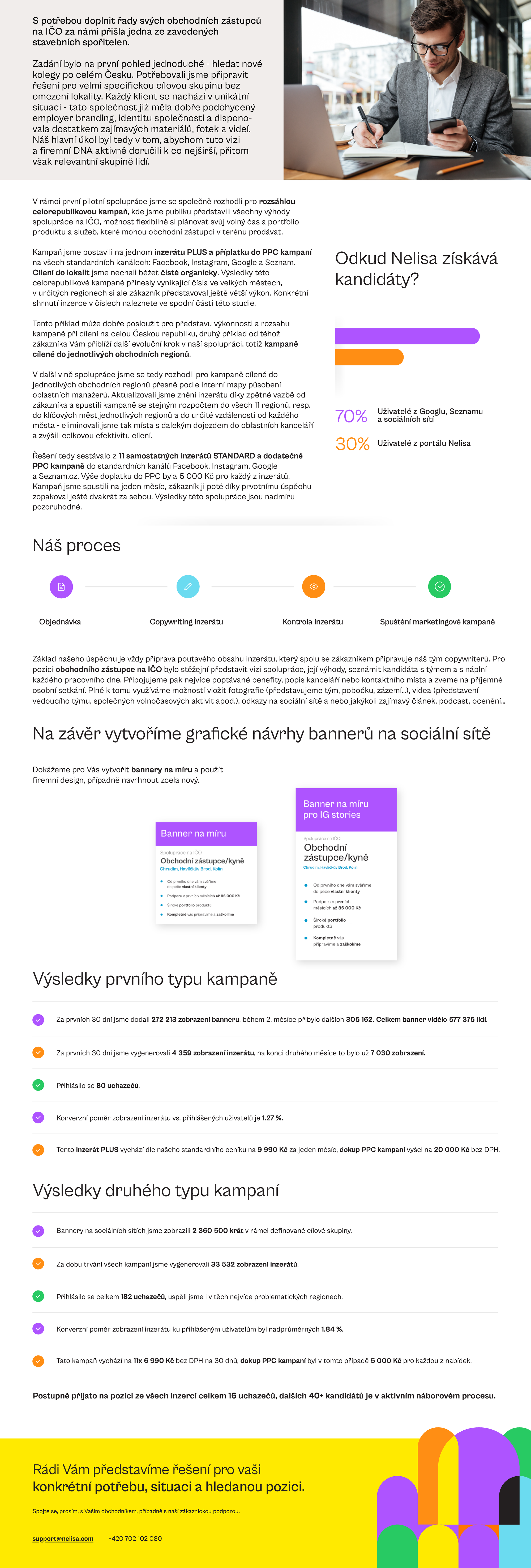 Nelisa - Případová studie: obchodní zástupce