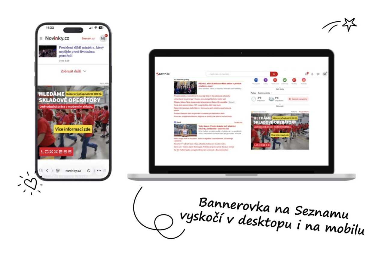 Bannerová reklama na Seznamu